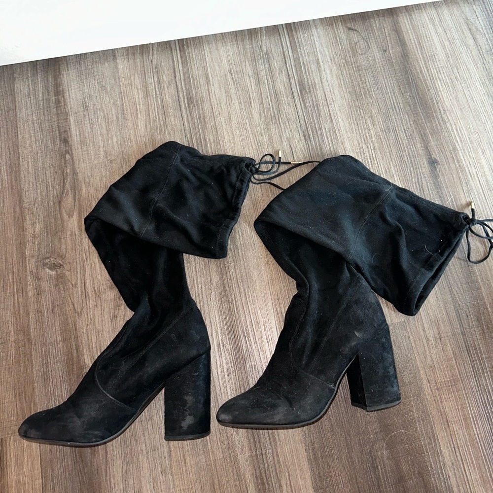 Steve Madden, Niela, knee high black boots